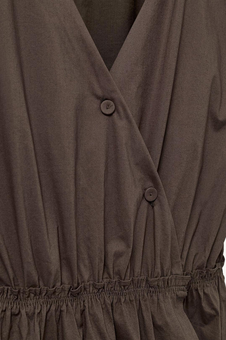 The Garment-Cyprus back gown chocolate-dgallerystore