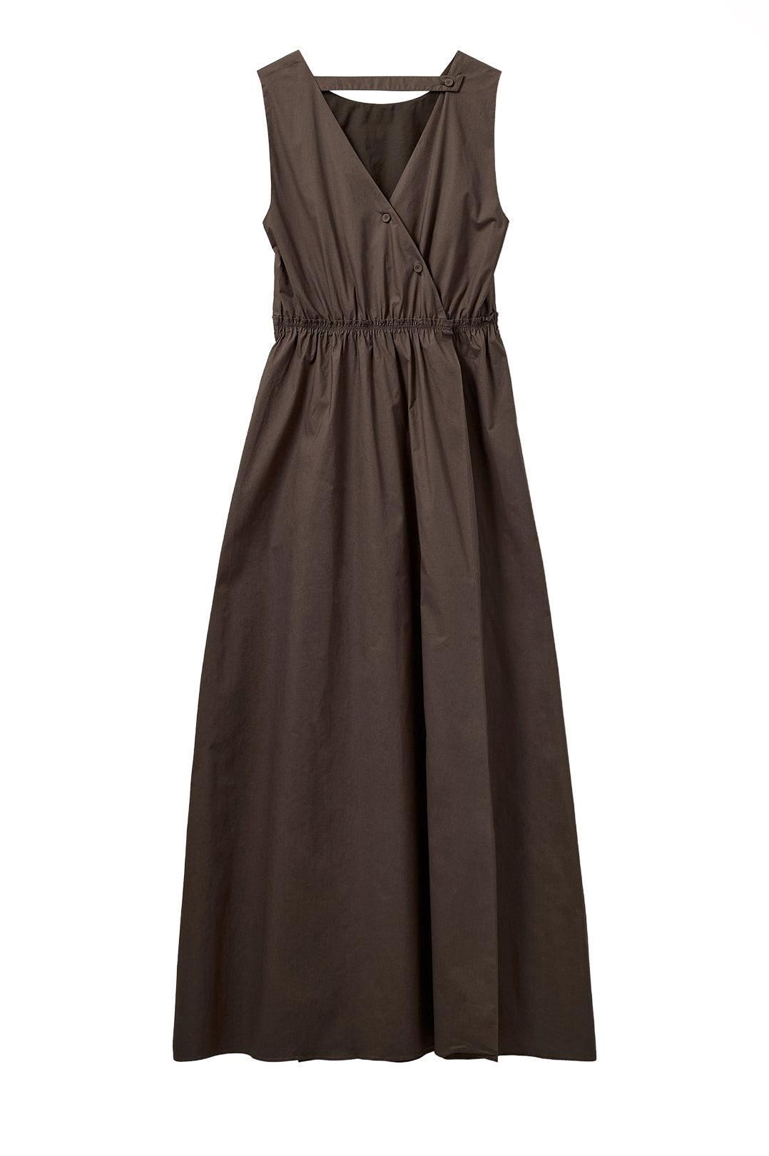 The Garment-Cyprus back gown chocolate-dgallerystore