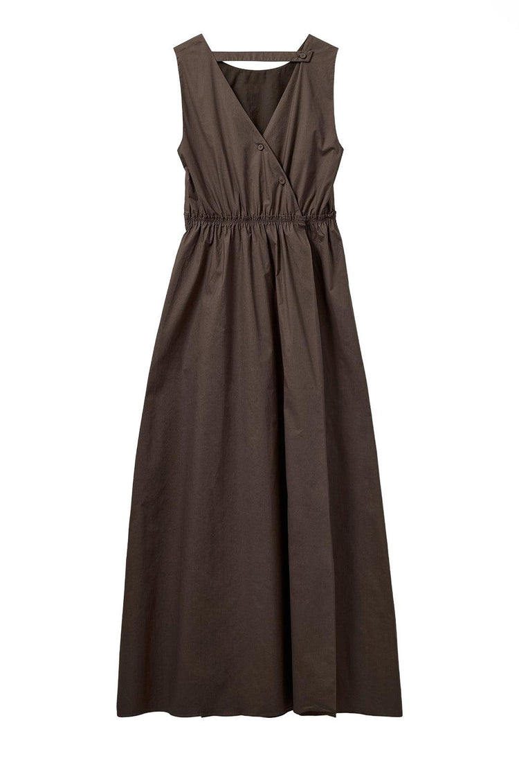 The Garment-Cyprus back gown chocolate-dgallerystore