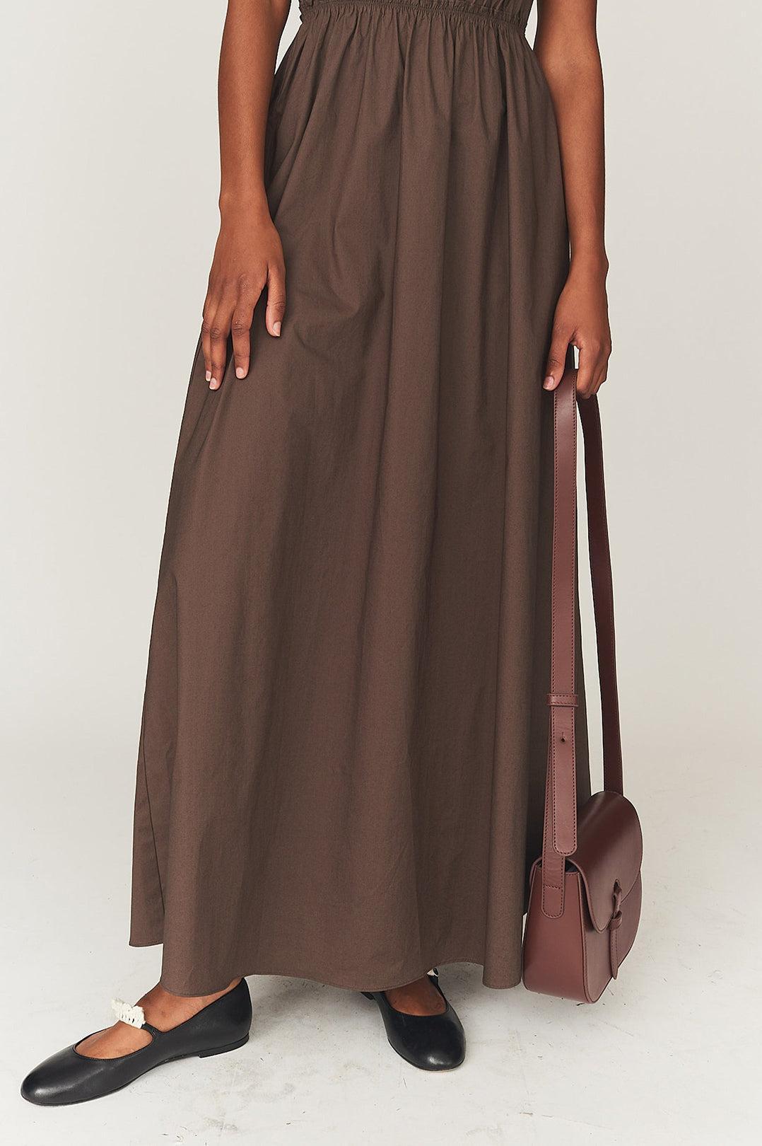 The Garment-Cyprus back gown chocolate-dgallerystore