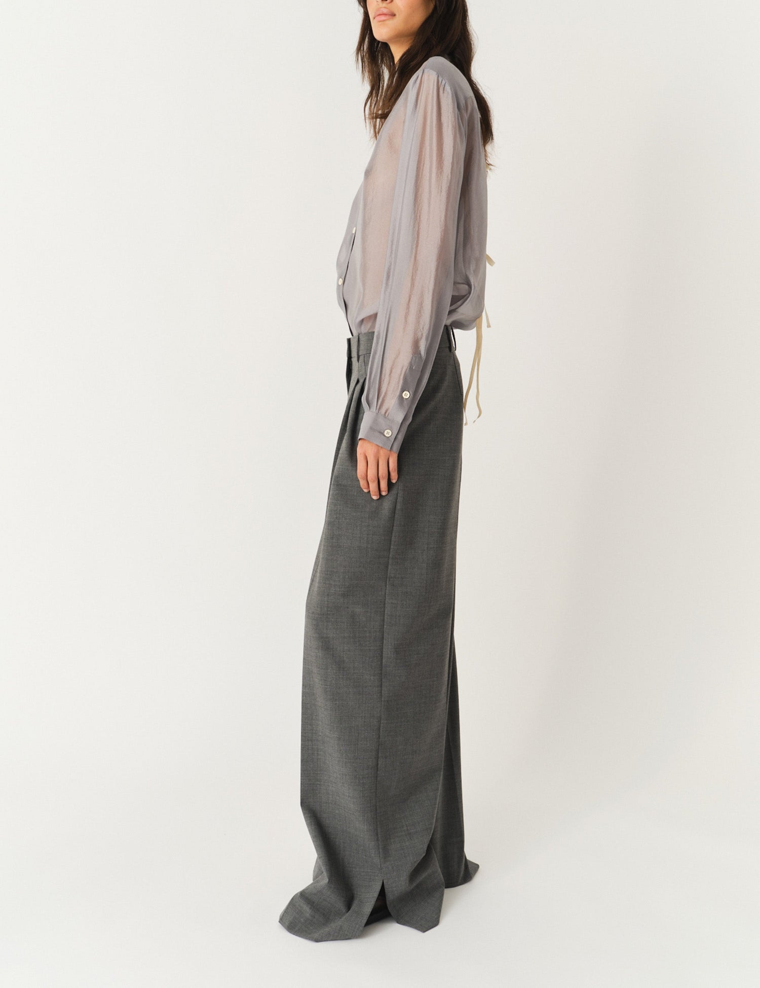 The Garment-Grand Pants Grey Melange-dgallerystore