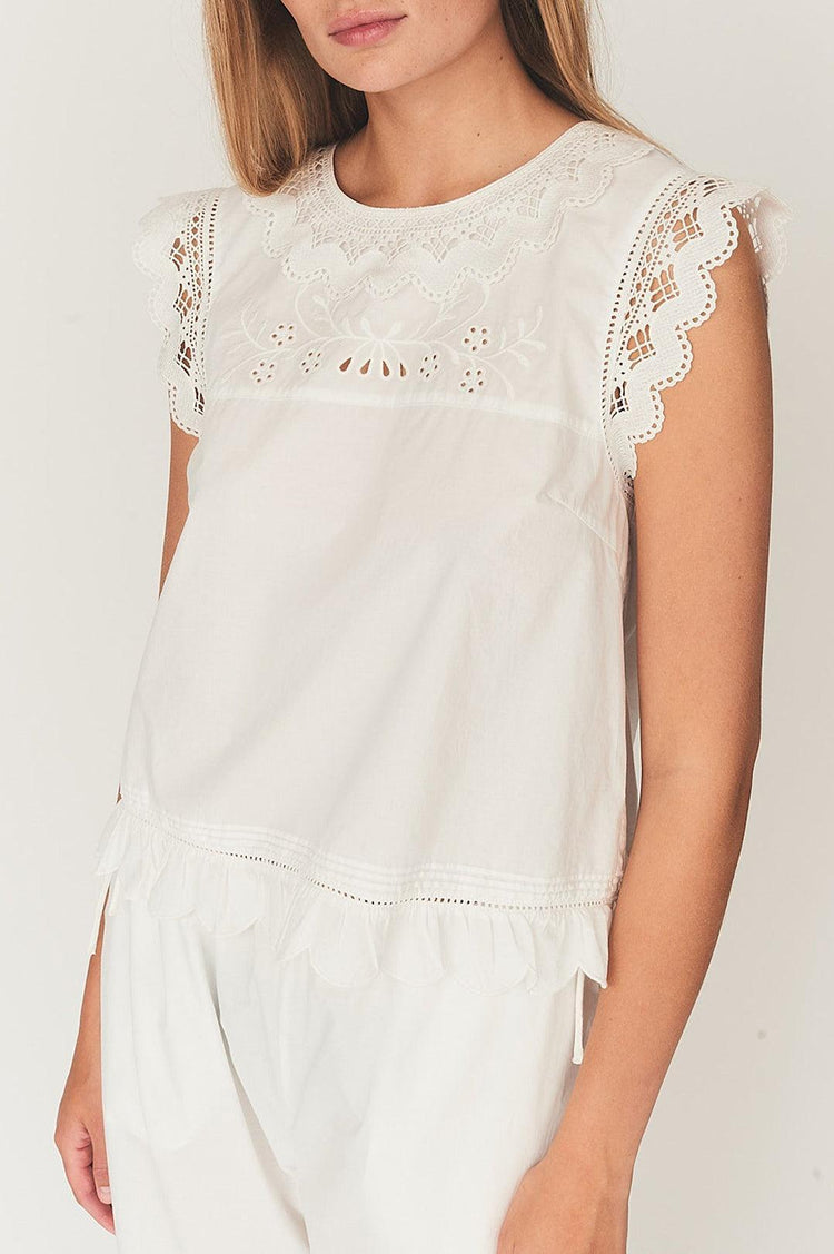 The Garment-Kirsten cloth top white-dgallerystore