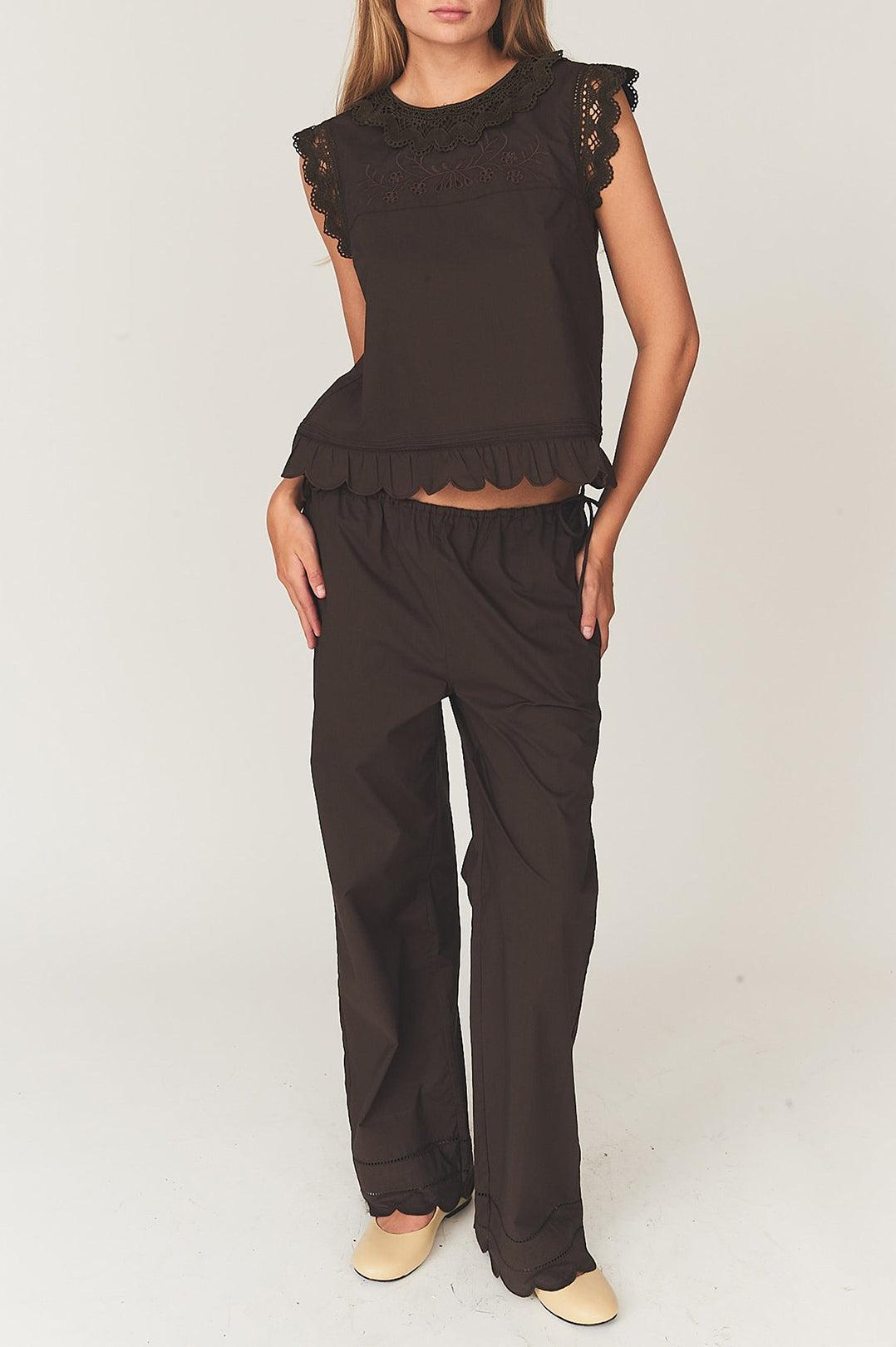 The Garment-Kirsten pants chocolate-dgallerystore