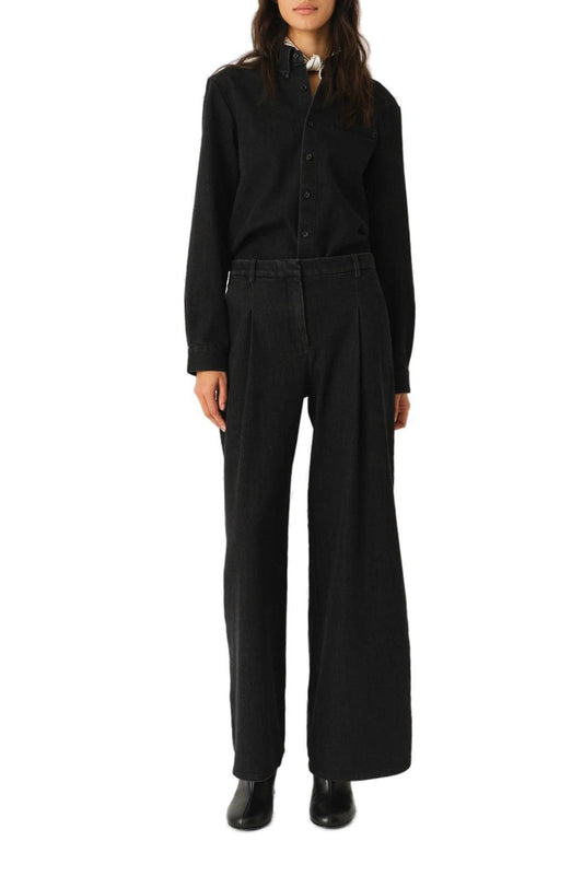 The Garment-Merci Anagram Pants Black Denim-dgallerystore