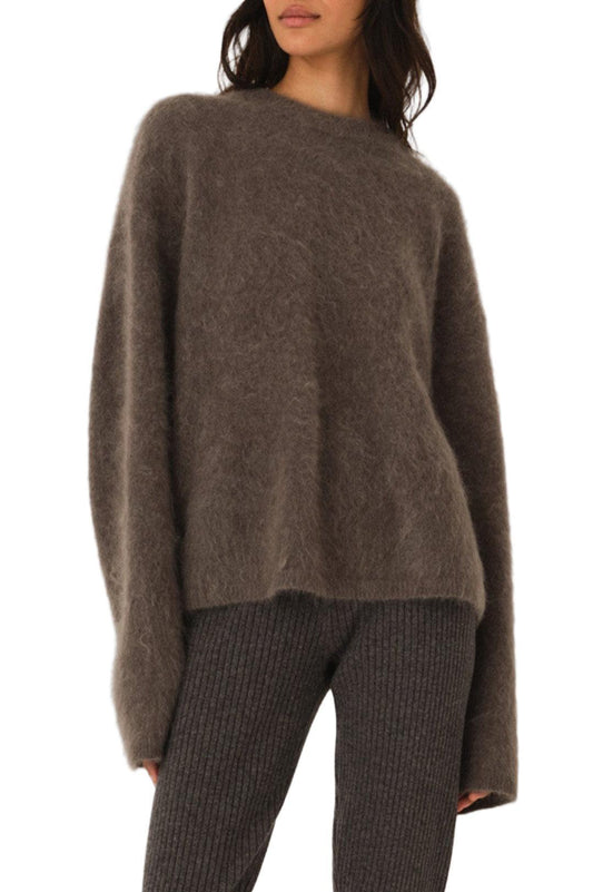 The Garment-Roma boyfriend sweater grey melange-dgallerystore