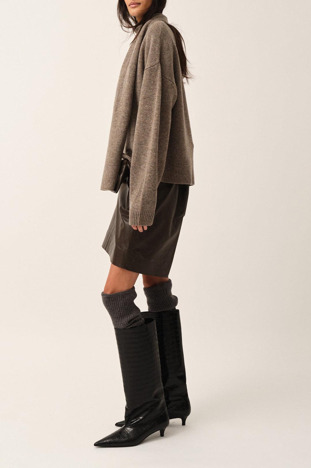The Garment-Soho skirt chocolate-dgallerystore