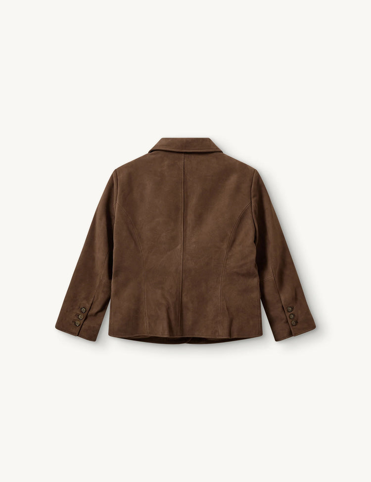 The Garment-Suede fitted jacket acorn-dgallerystore