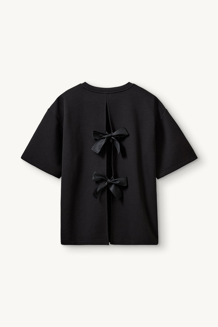 The Garment-TG Bow Tee Black-dgallerystore