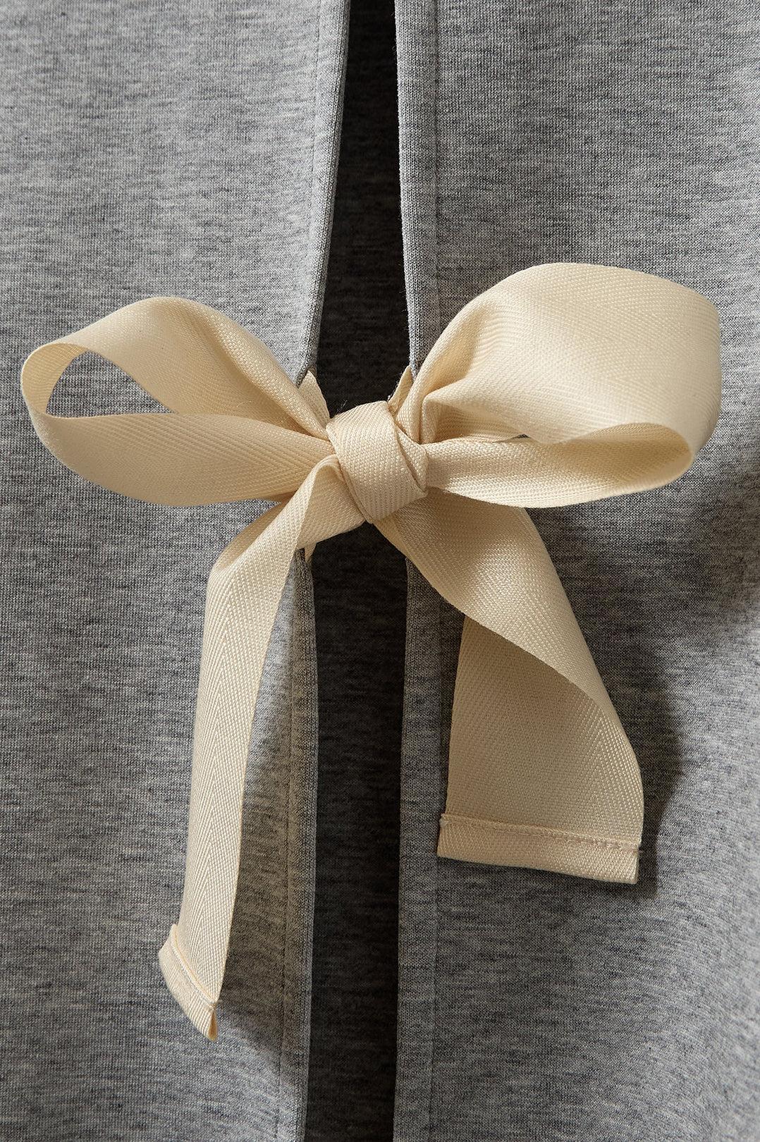 The Garment-TG Bow Tee Grey Melange-dgallerystore