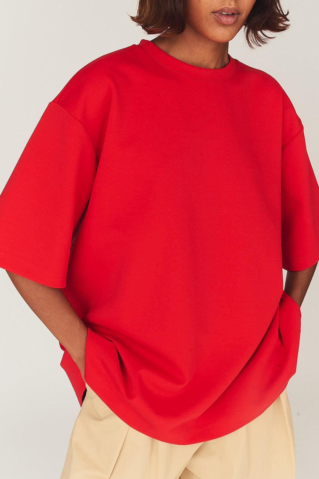 The Garment-Tg bow tee red-dgallerystore