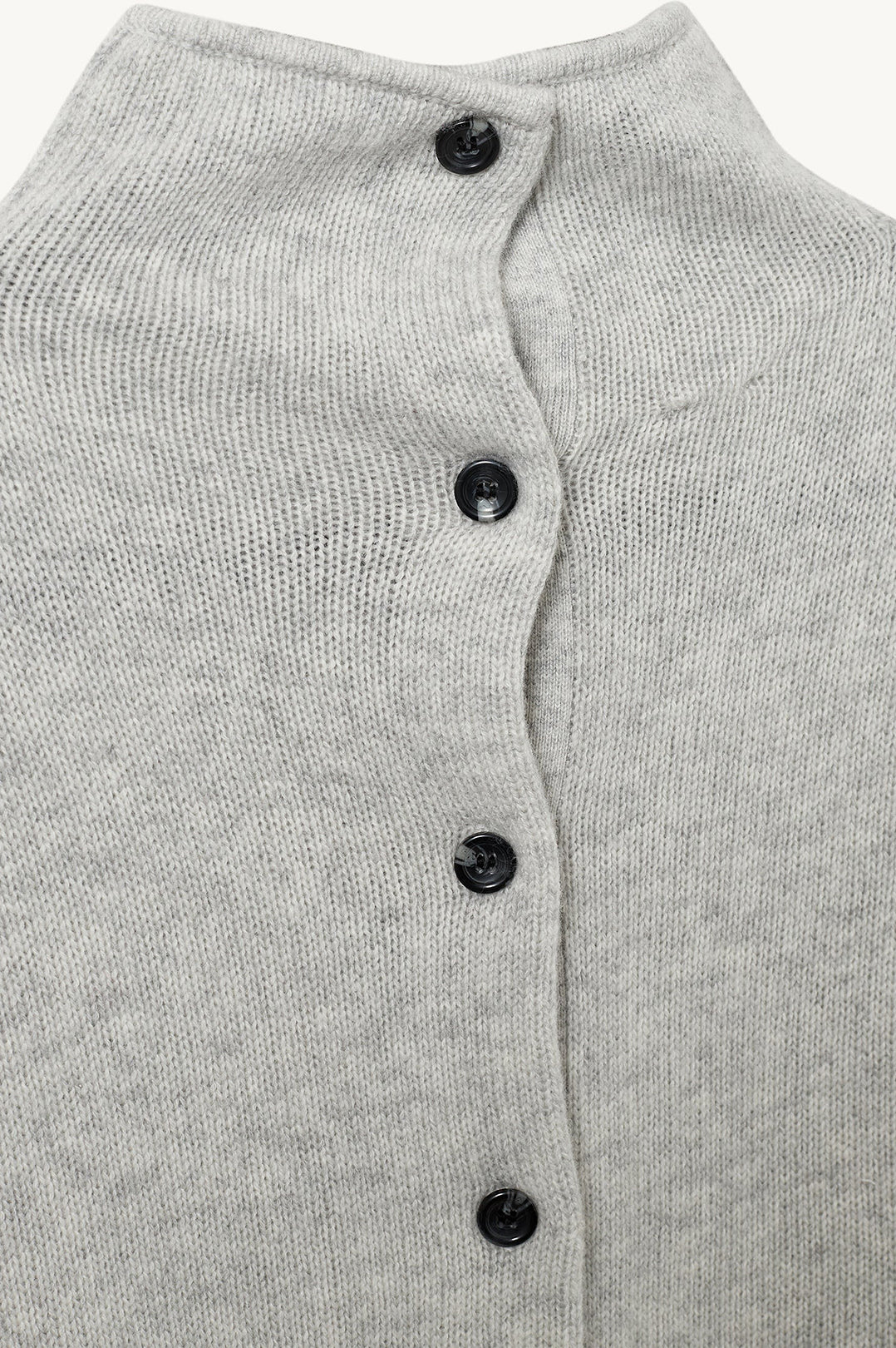The Garment-Volmer back knit heather grey melange-dgallerystore