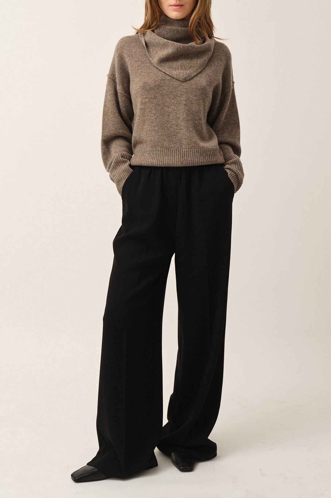 The Garment-Volmer back knit mushroom-dgallerystore