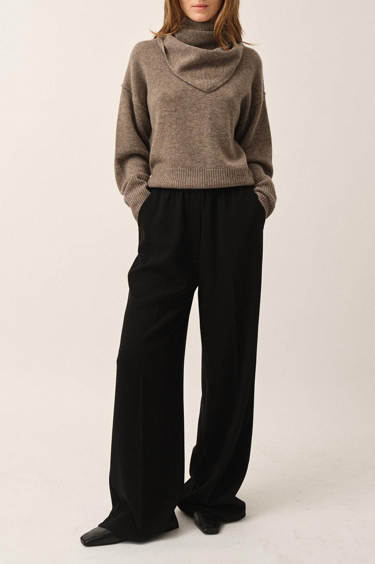 The Garment-Volmer back knit mushroom-dgallerystore