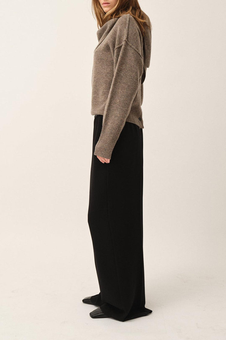 The Garment-Volmer back knit mushroom-dgallerystore