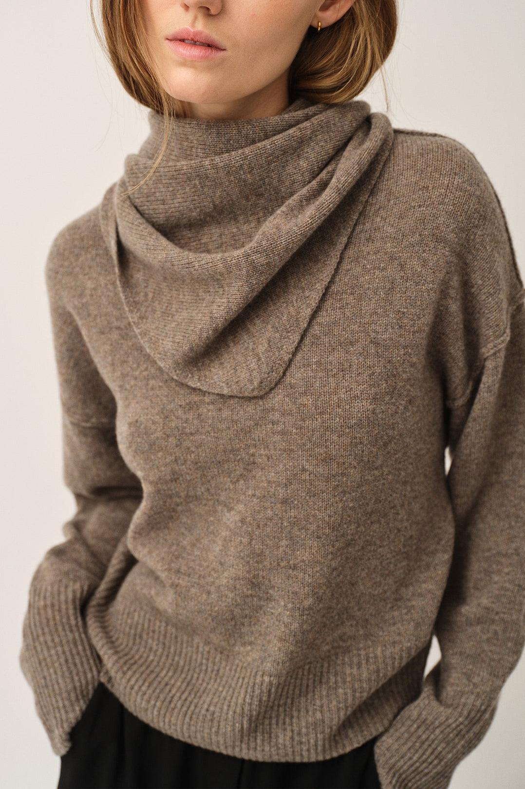 The Garment-Volmer back knit mushroom-dgallerystore