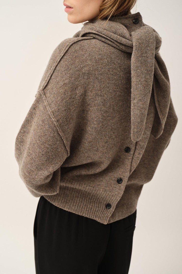 The Garment-Volmer back knit mushroom-dgallerystore