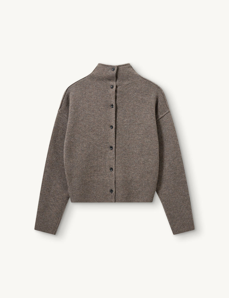 The Garment-Volmer back knit mushroom-dgallerystore