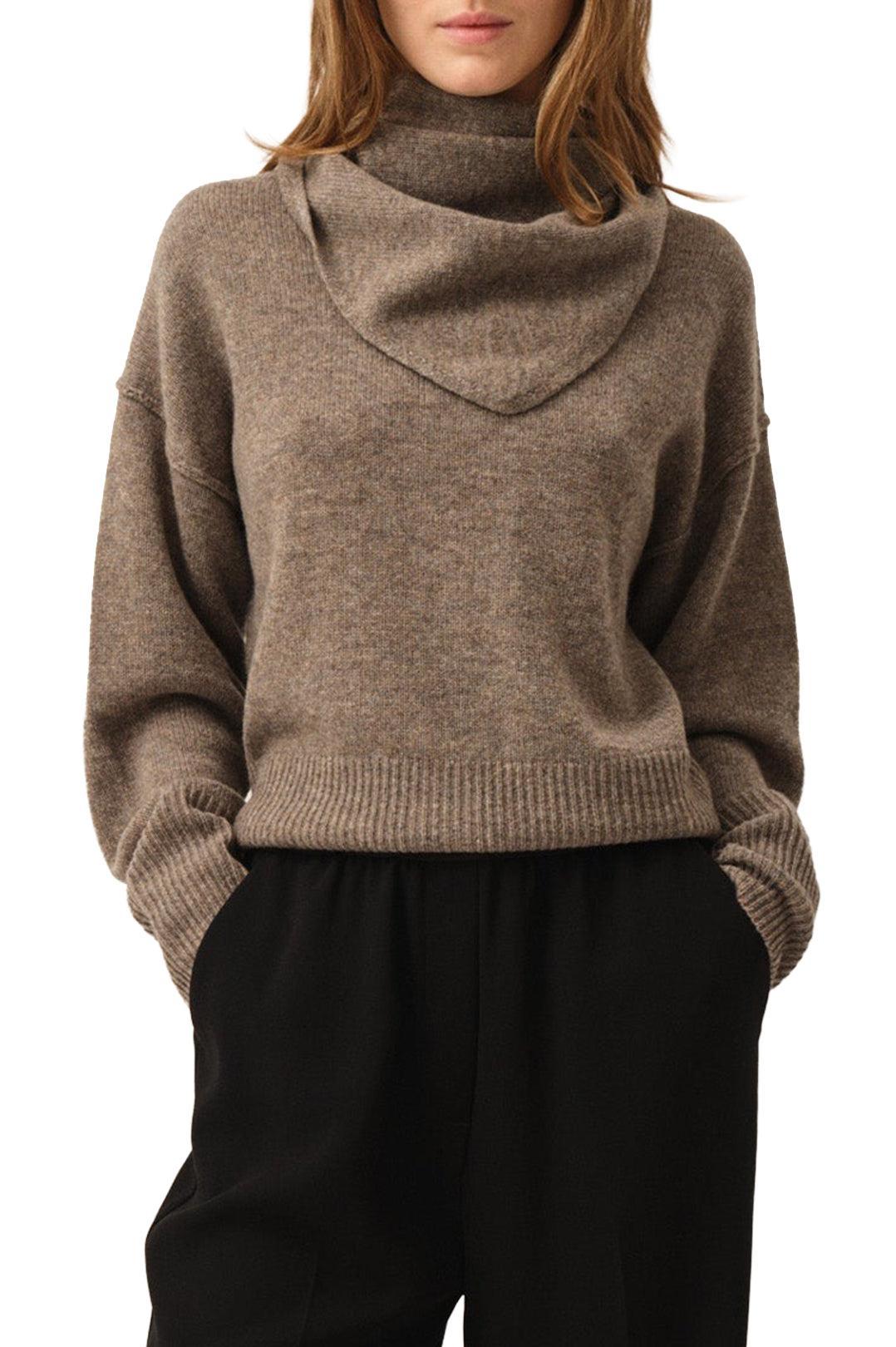 The Garment-Volmer back knit mushroom-dgallerystore