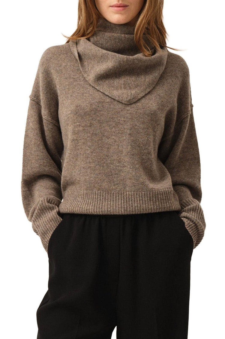The Garment-Volmer back knit mushroom-dgallerystore