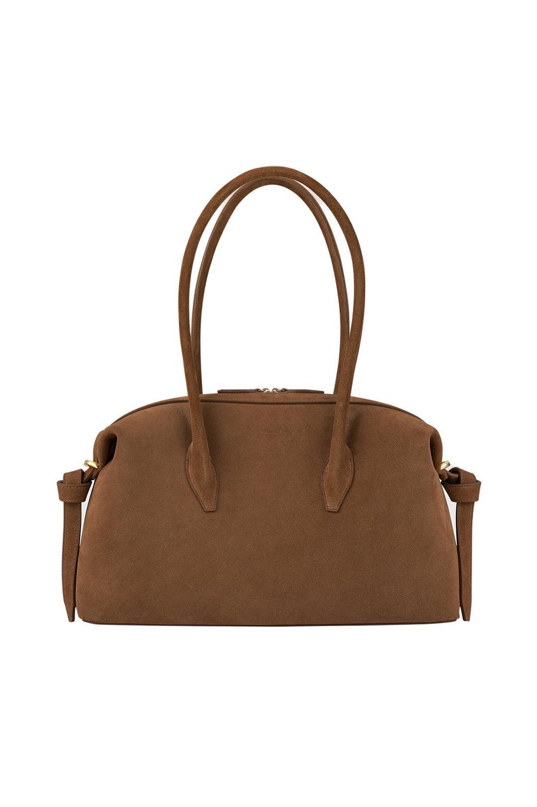 Yuzefi-Brioche Duffle Cognac Suede-dgallerystore