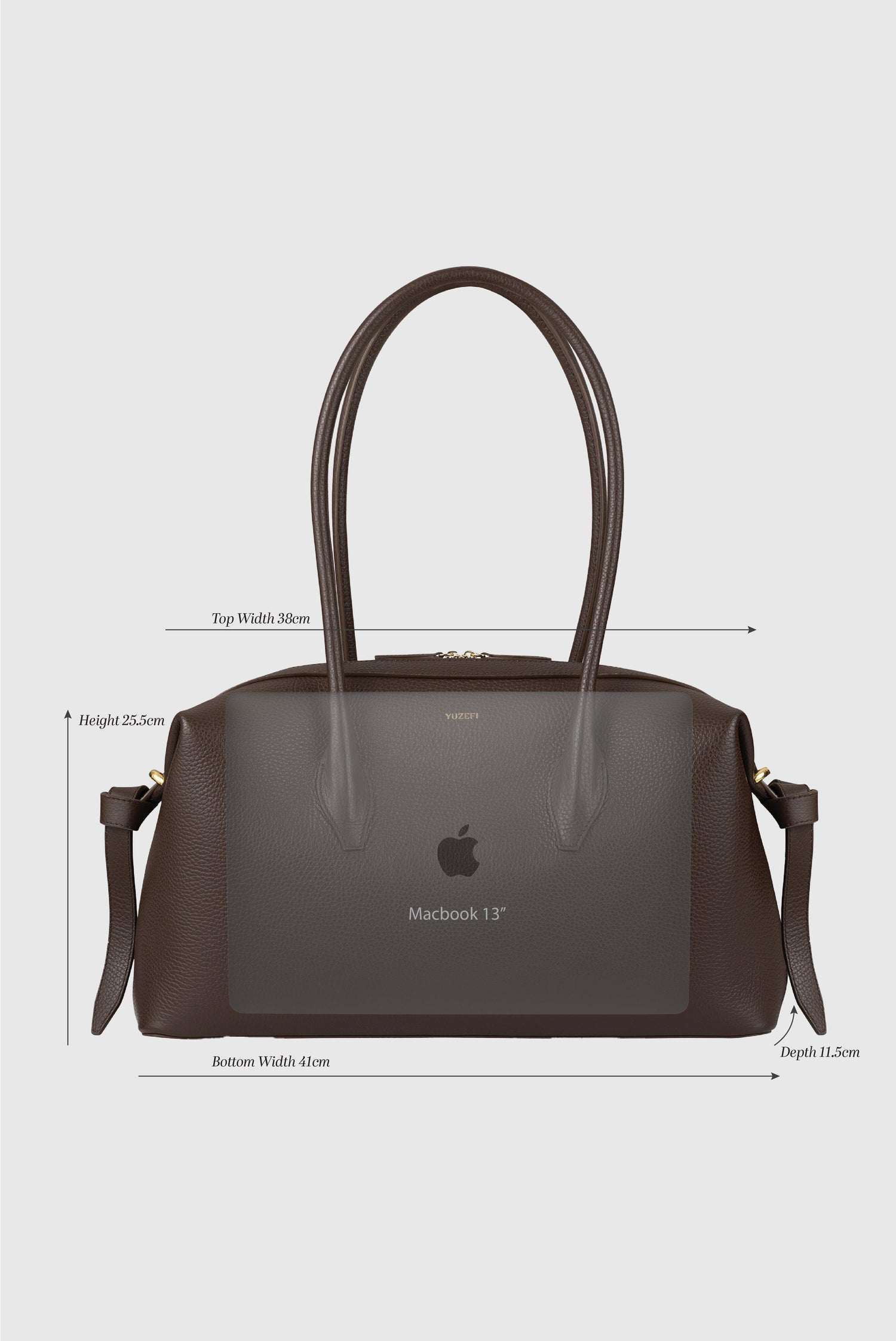 Yuzefi-Brioche duffle black pebble grained leather-dgallerystore