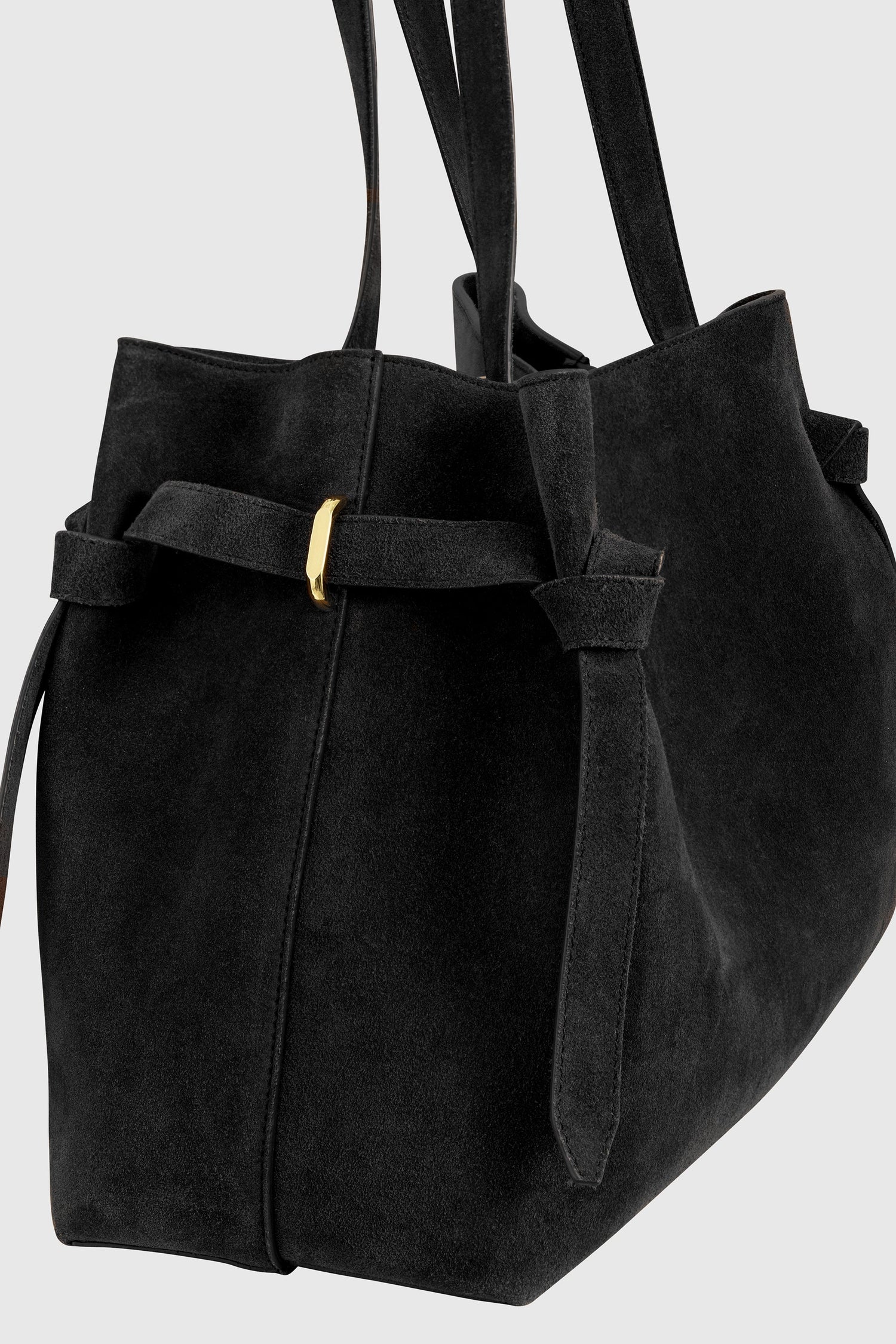 Yuzefi-Gyoza tote black suede-dgallerystore