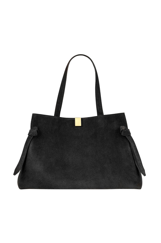 Yuzefi-Gyoza tote black suede-dgallerystore