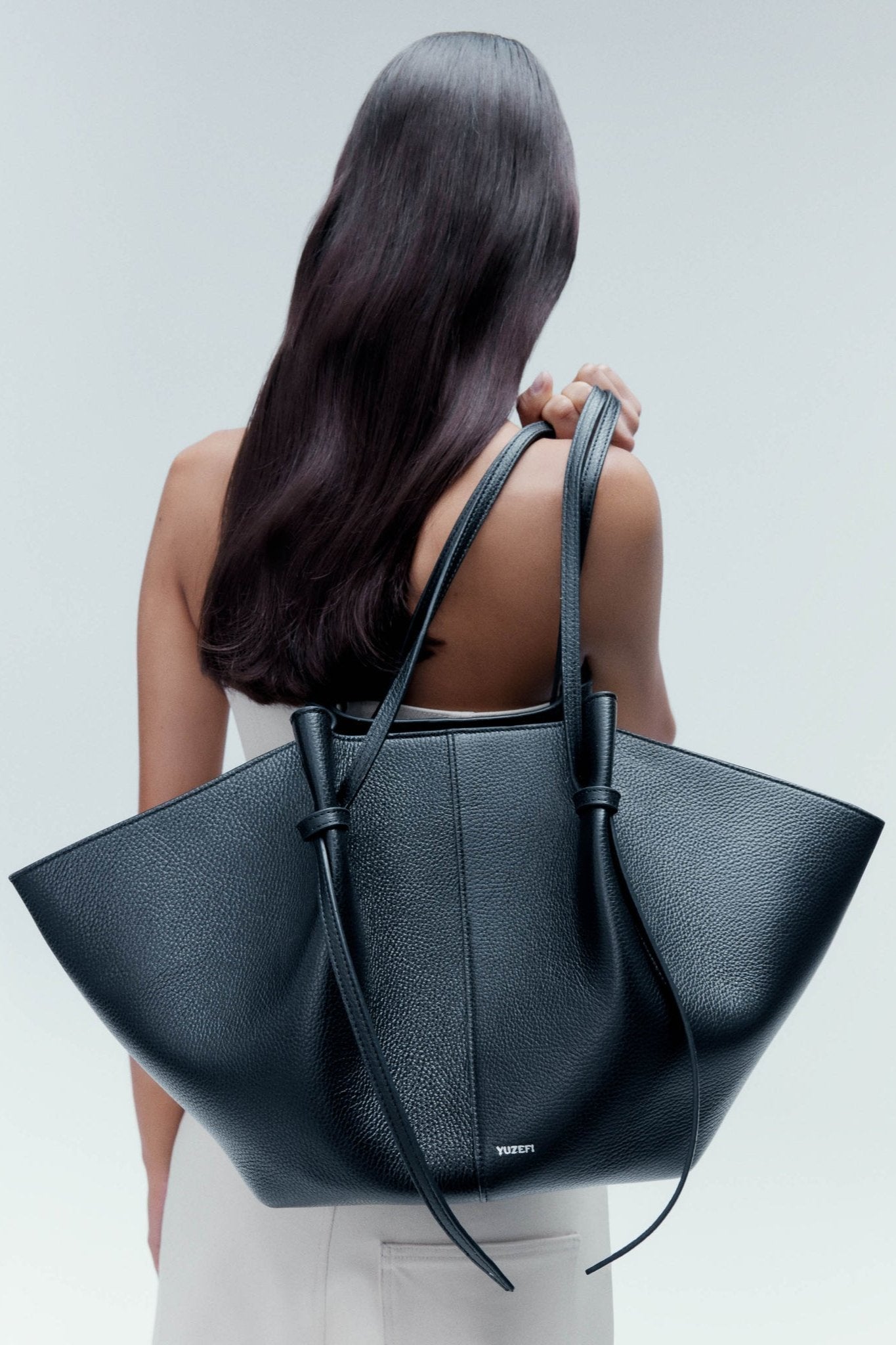 Yuzefi - Large Mochi Black Pebbled Grained - LARGE MOCHI - BLACK