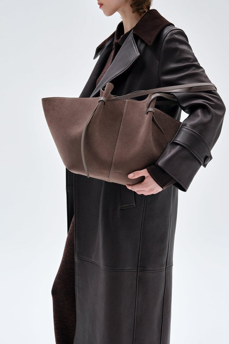 Yuzefi-Large mochi nutmeg suede-dgallerystore