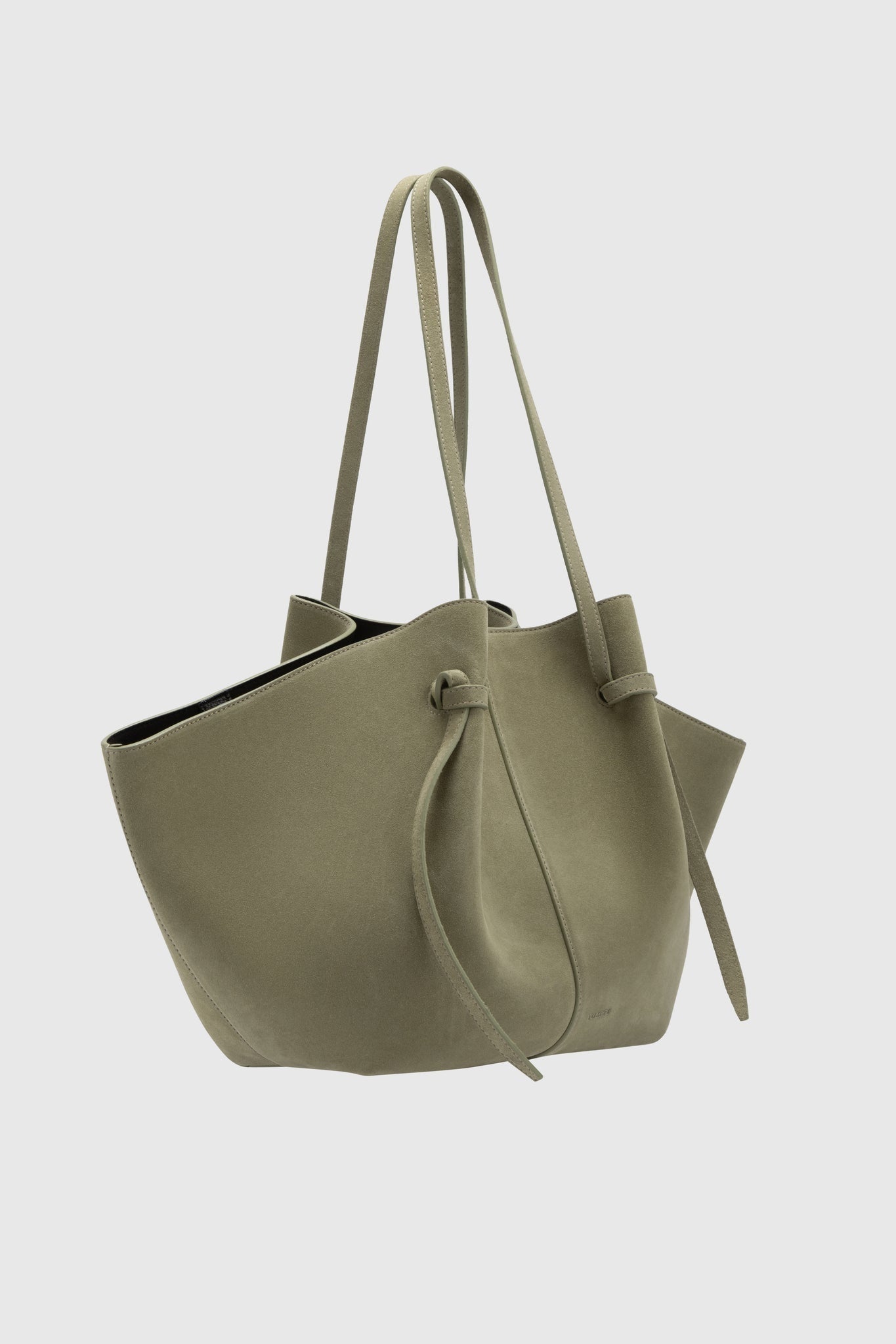 Yuzefi-Large mochi olive suede-dgallerystore