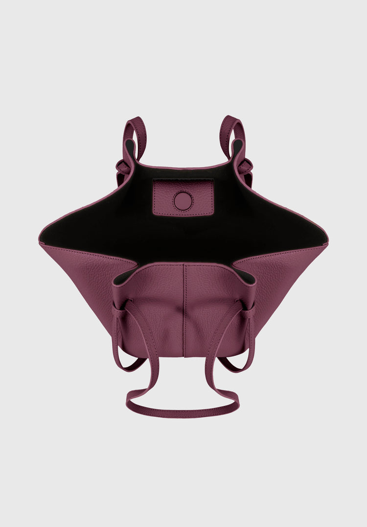Yuzefi-Mochi Wine Pebble Grained Leather-dgallerystore