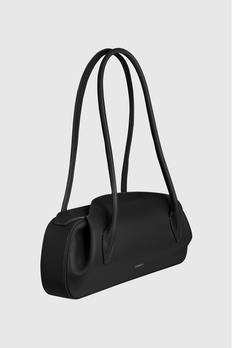 Yuzefi-Oyster Shoulder Bag Pebble Grained Leather-dgallerystore