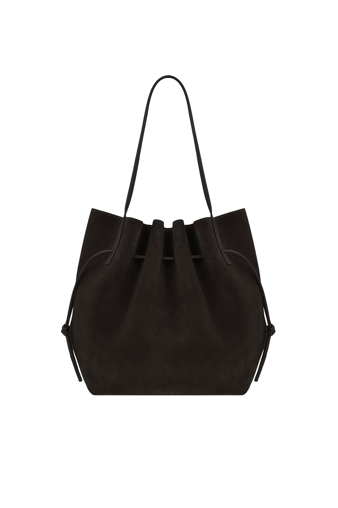 Yuzefi-Scallop tote ganache suede-dgallerystore