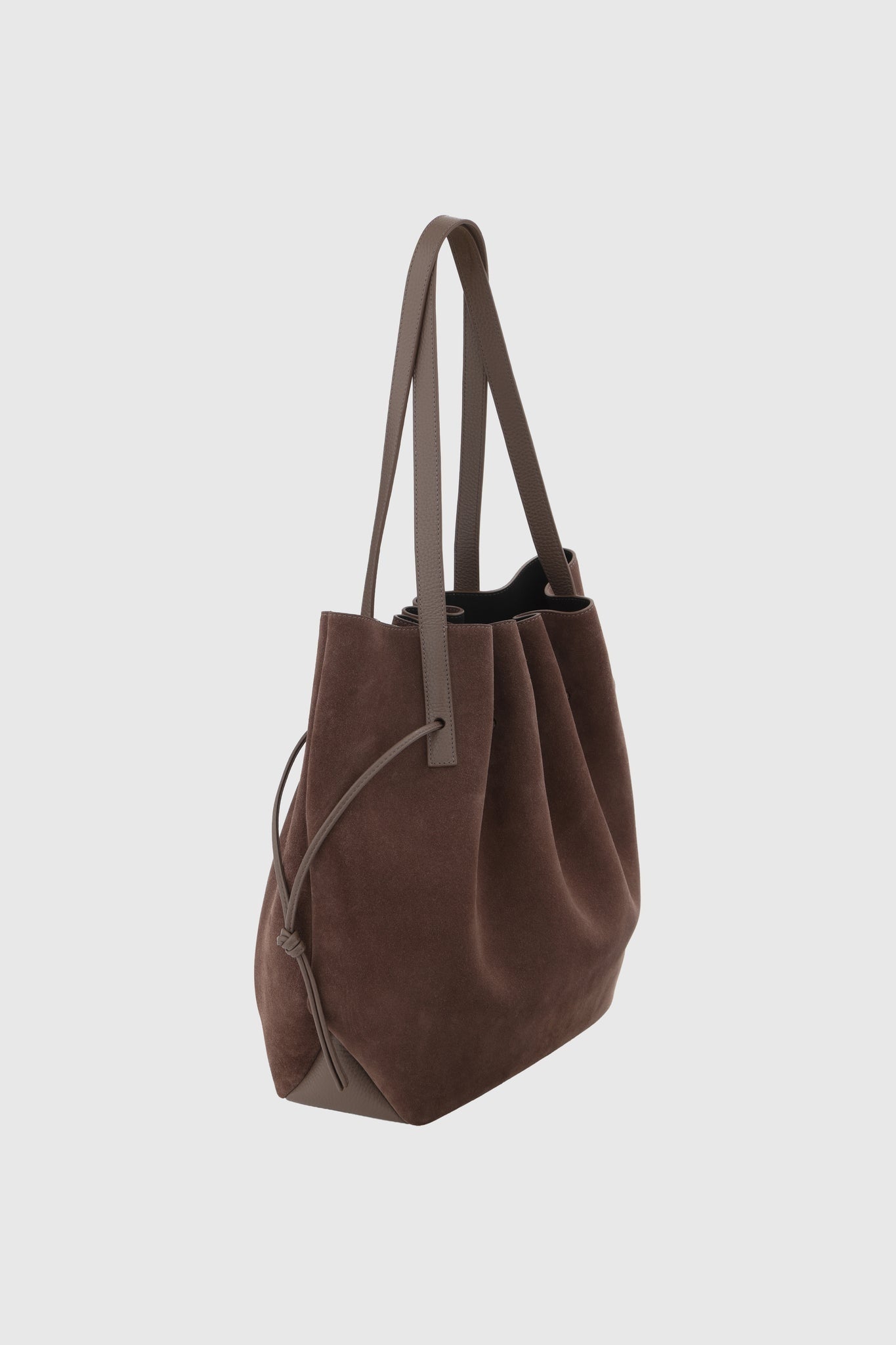 Yuzefi-Scallop tote nutmeg suede-dgallerystore