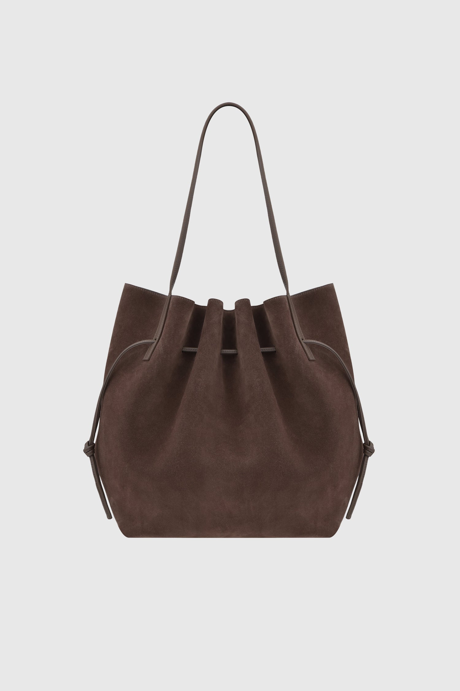 Yuzefi-Scallop tote nutmeg suede-dgallerystore