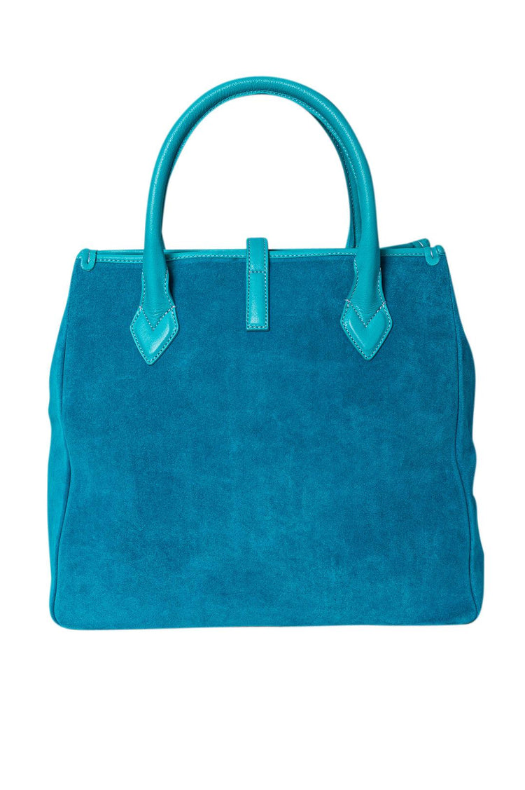 55 Cote D'Azur-Suede leather handbag-dgallerystore