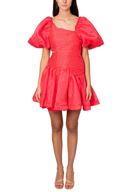 Aje-BALLOON-SLEEVED SHORT DRESS-22RE5577-dgallerystore