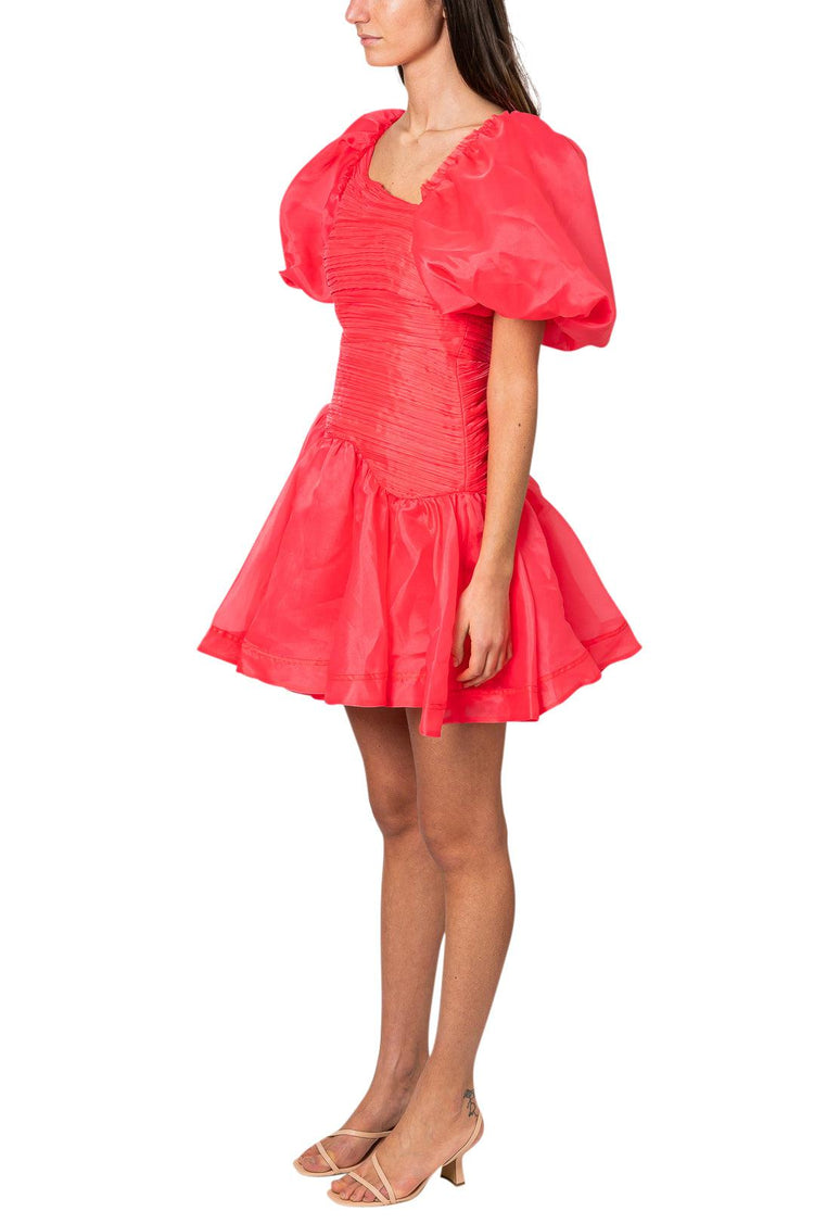 Aje-BALLOON-SLEEVED SHORT DRESS-dgallerystore