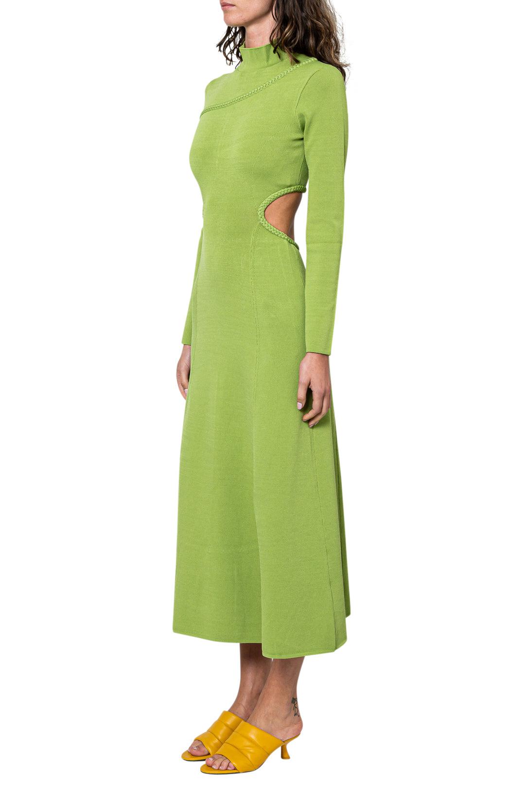 Aje-Flared long dress with cut-out detail-dgallerystore