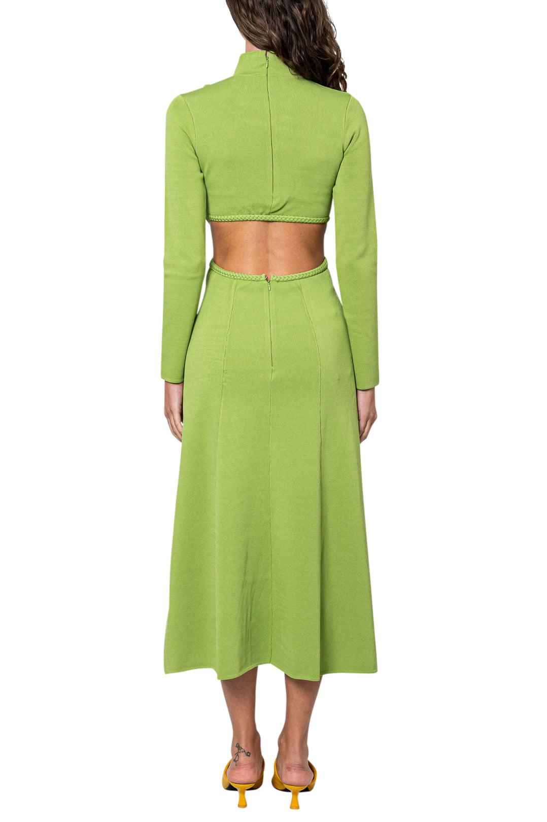 Aje - Flared long dress with cut-out detail
