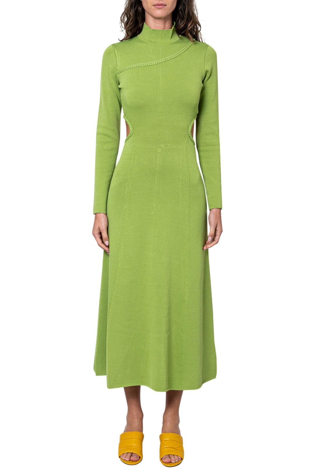 Aje-Flared long dress with cut-out detail-dgallerystore