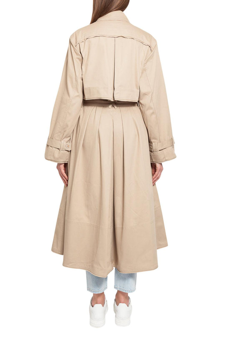 Aje-Flared long trench coat-dgallerystore