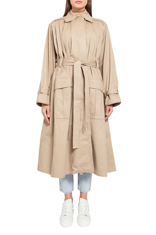 Aje-Flared long trench coat-dgallerystore