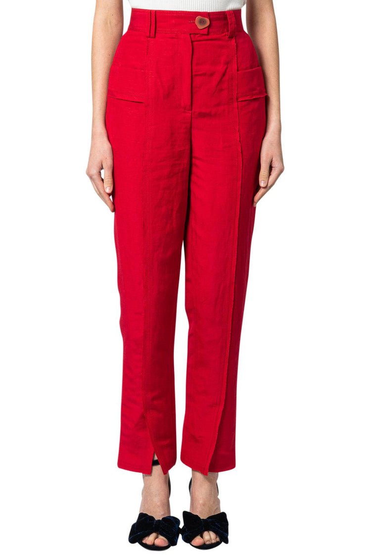 Aje-Linen high-waist trousers-dgallerystore