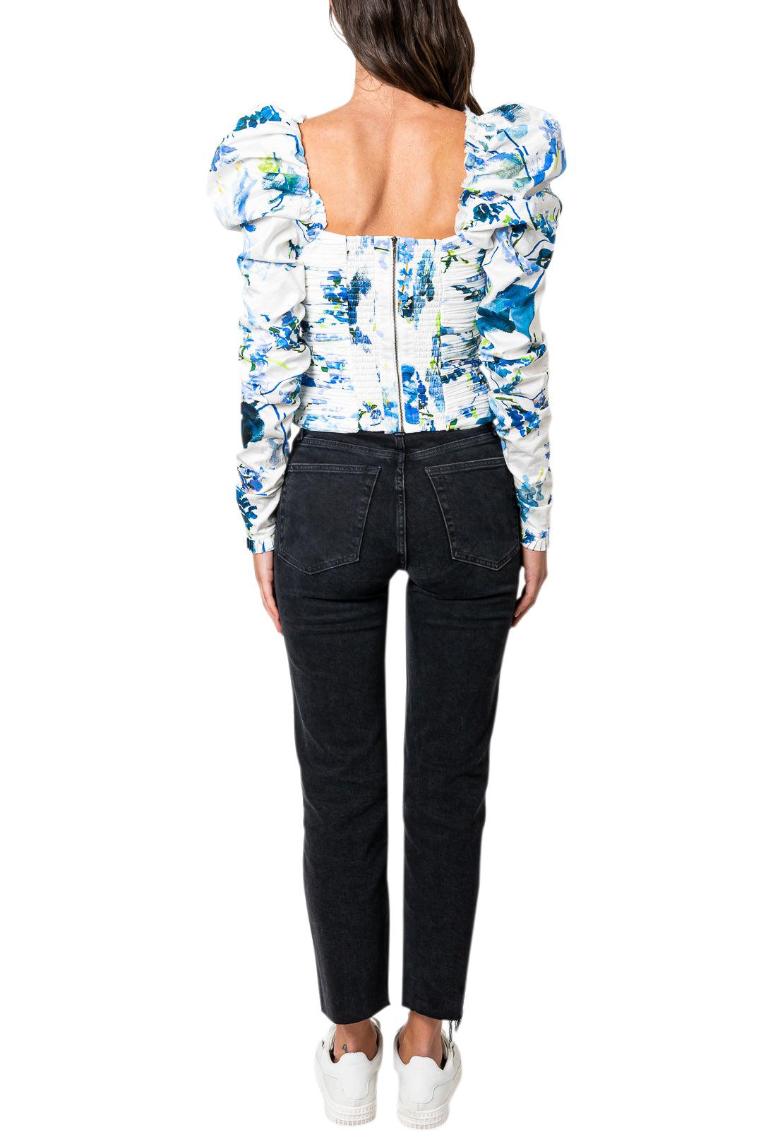 Aje-Ruffled flower top-dgallerystore