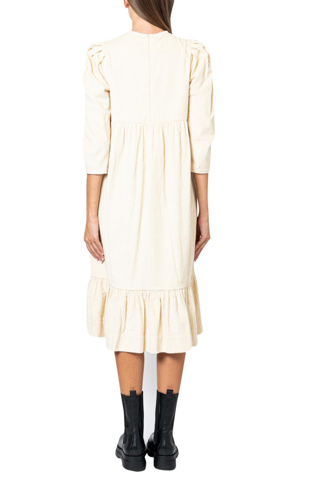 By Timo-Corduroy flared long dress-dgallerystore