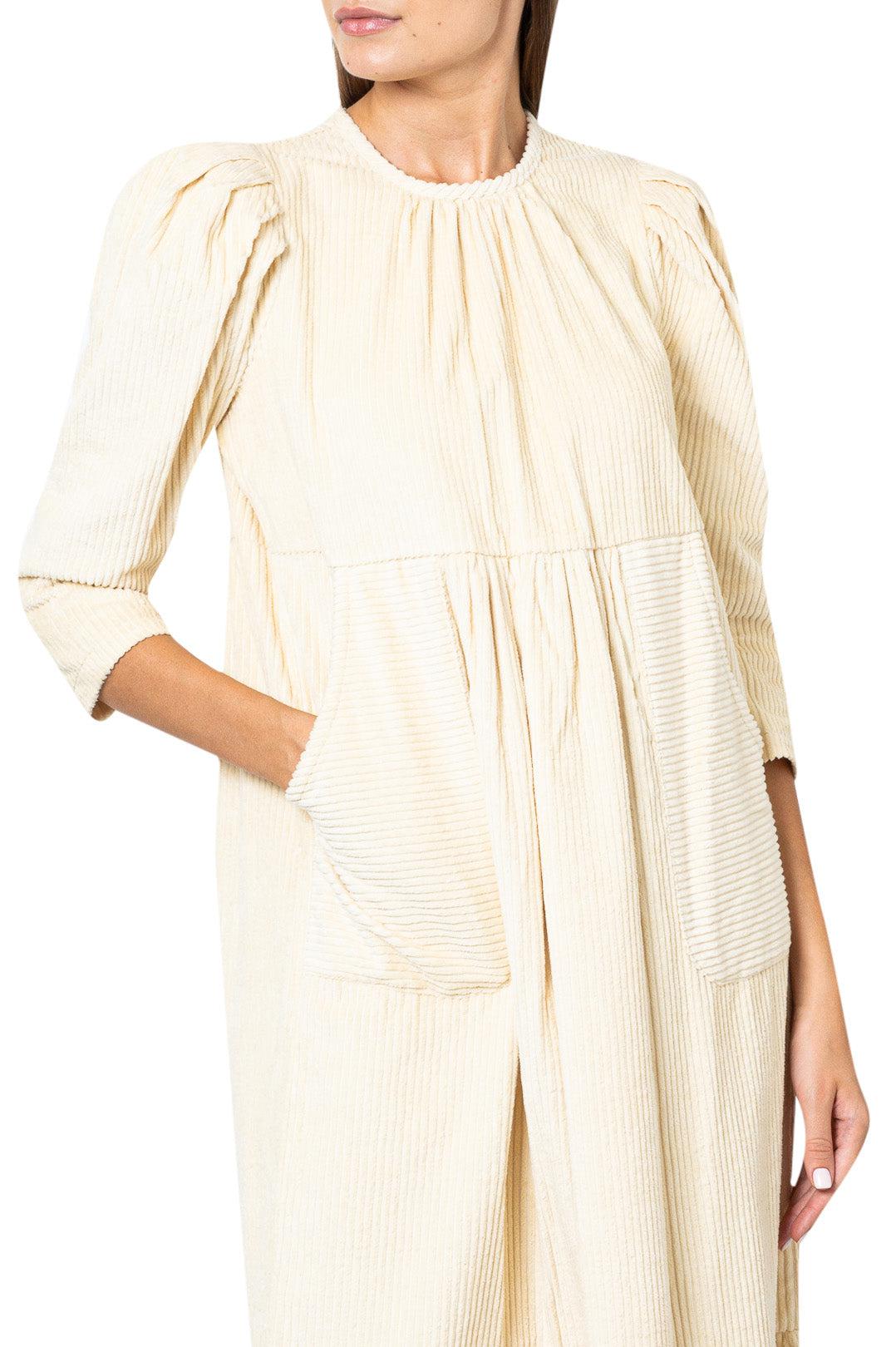 By Timo-Corduroy flared long dress-dgallerystore