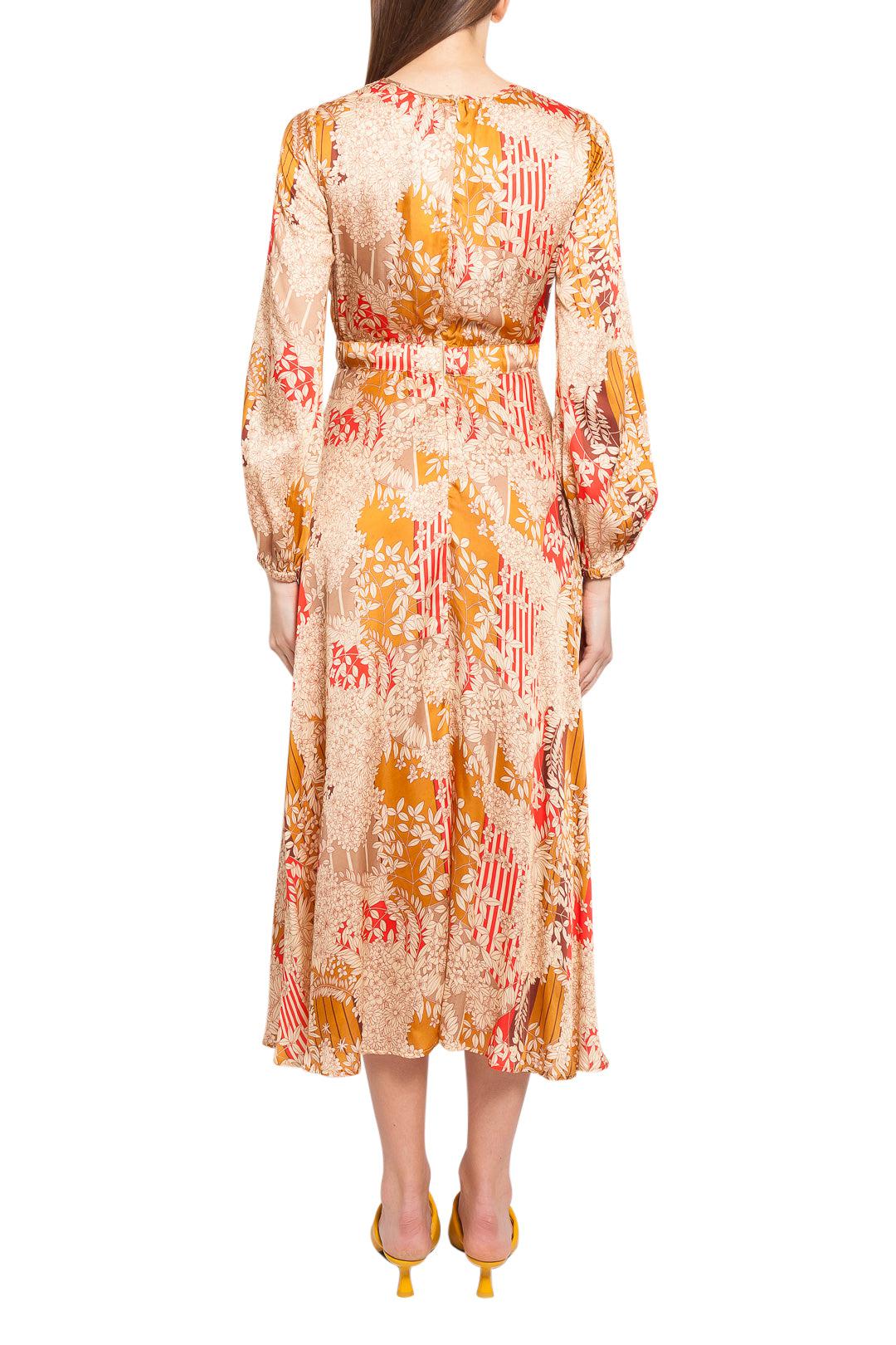 By Timo-Floral pattern flared long dress-dgallerystore
