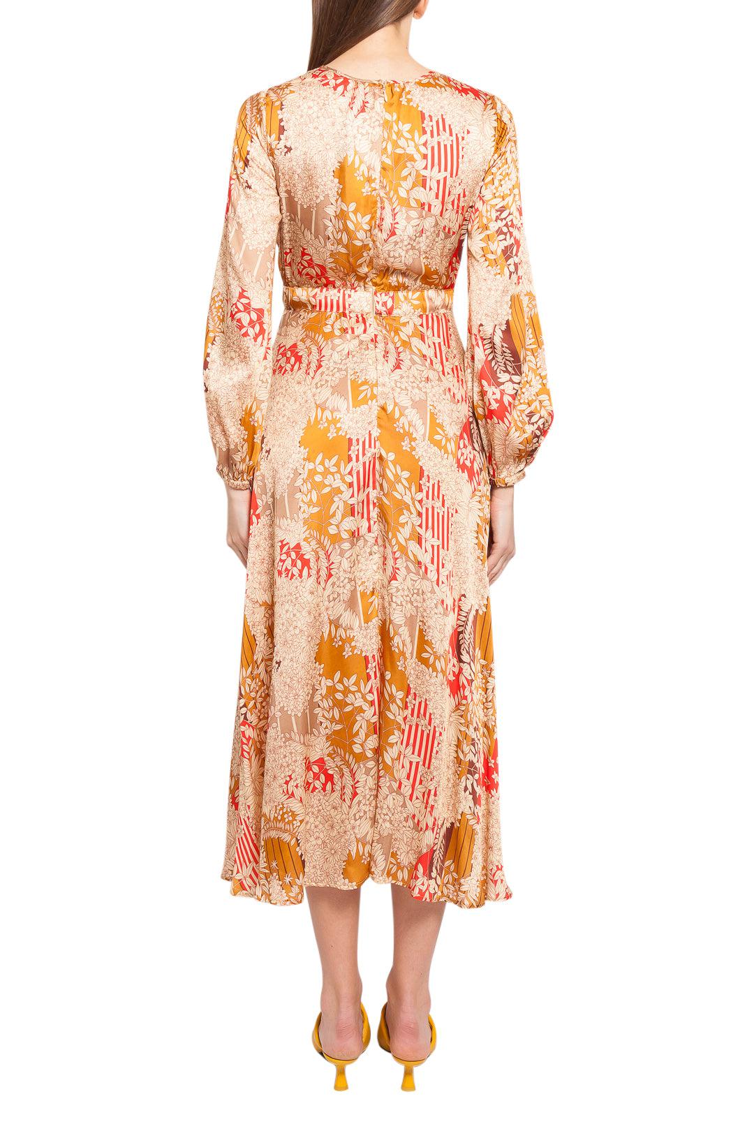 By Timo - Floral pattern flared long dress