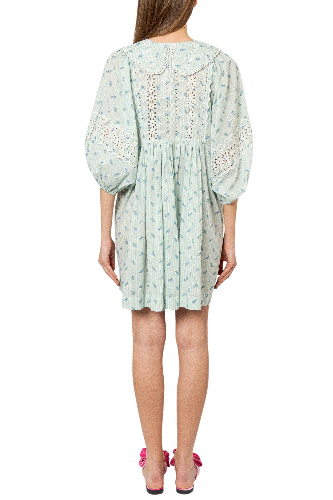 By Timo - Floral pattern midi-dress with cut-out detail